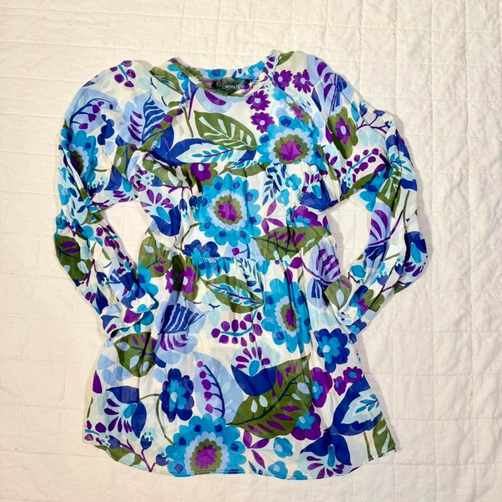 Reformation Retro Floral Babydoll Dress – Size M - Picture 4 of 8
